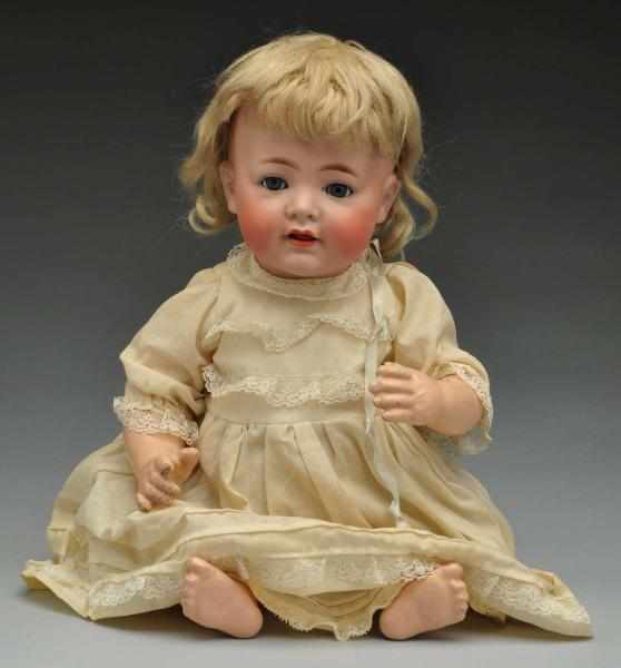 Appraisal: Unusual K R Character Baby Doll Description German bisque socket