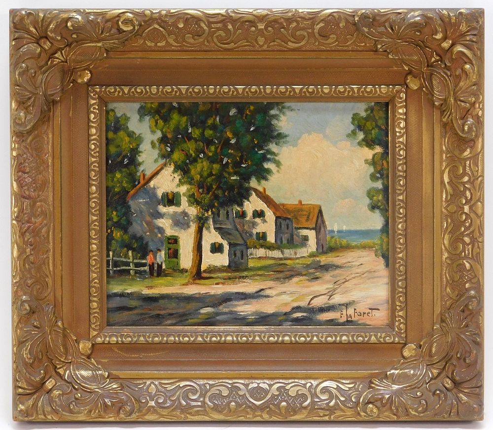 Appraisal: Eugene La Foret Impressionist Landscape Painting New York France -