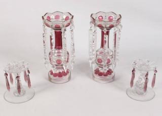 Appraisal: PIECE MISCELLANEOUS LOT OF GLASSWARE CONSISTING OF A PAIR OF