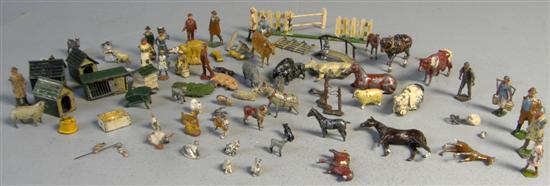 Appraisal: Collection of lead farm yard figures