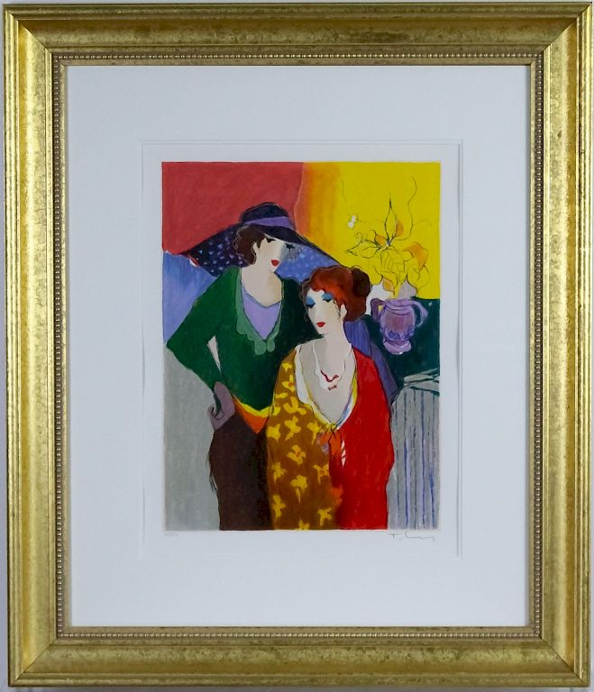 Appraisal: Isaac Tarkay - Female LE Litho SIGNED Itzchak Isaac Tarkay