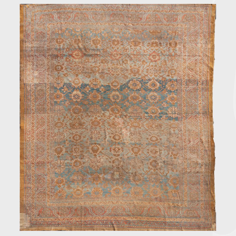 Appraisal: Turkish Oushak Carpet ft in x ft in John Richardson