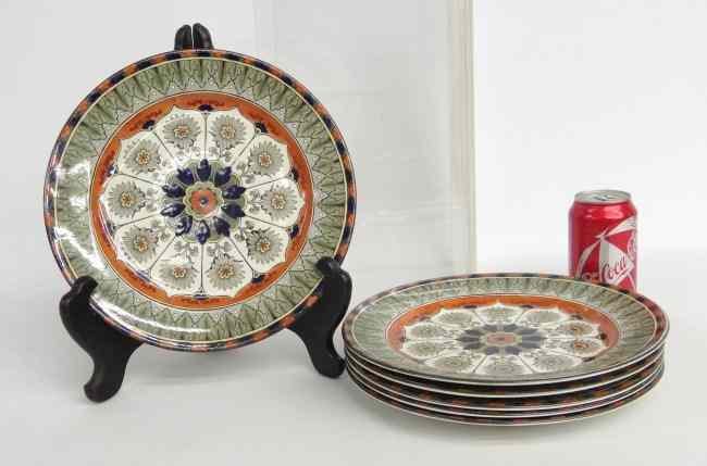 Appraisal: Set of six th c Royal Doulton Cyprus plates ''