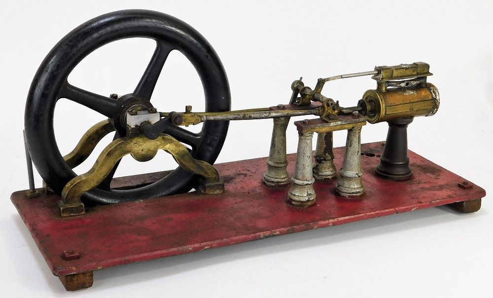 Appraisal: Antique Single Cylinder Steam Engine United States th Century Horizontal