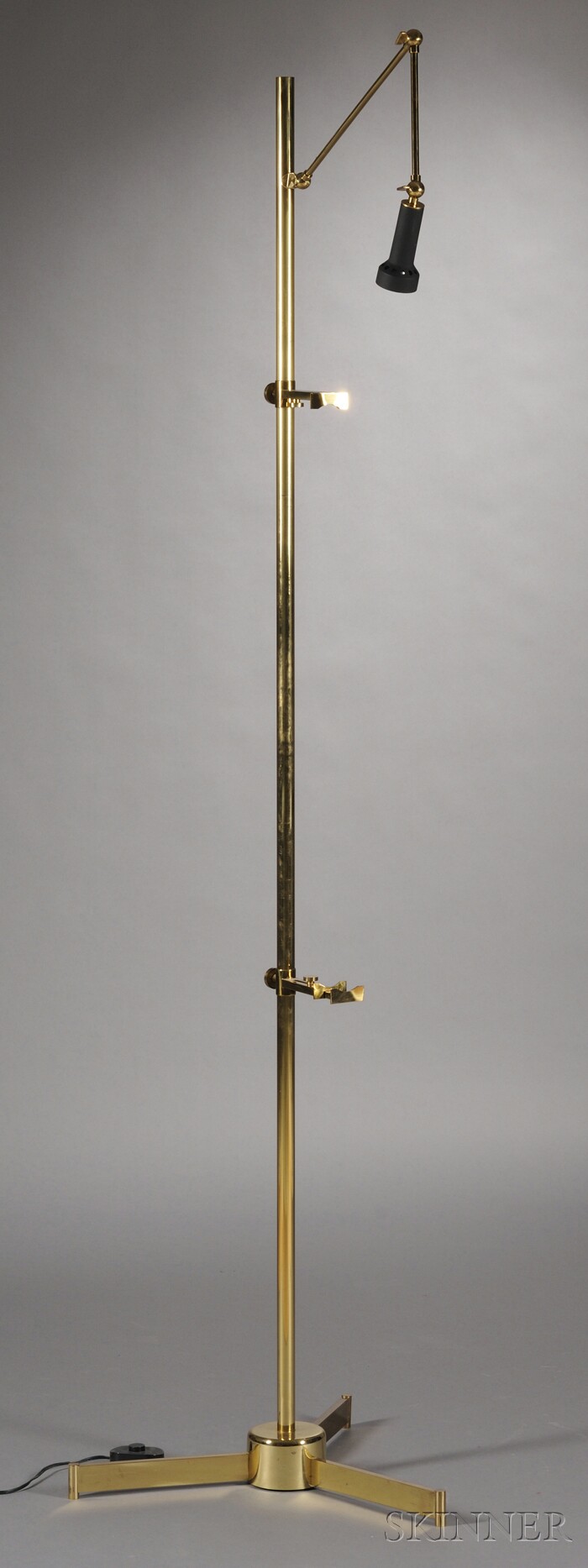 Appraisal: Easel Floor Lamp Brass Retailed by Chapman s Adjustable lamp