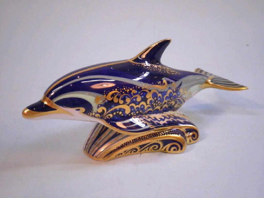 Appraisal: A Royal Crown Derby bottle nosed dolphin printed mark entitled