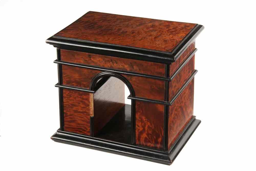 Appraisal: CIGAR HUMIDOR MUSIC BOX - Desk Form Cigar Humidor in