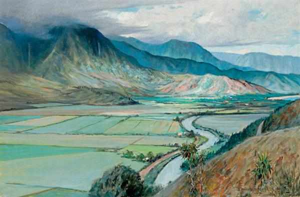 Appraisal: DAVID HOWARD HITCHCOCK American - ''Hanalei Valley Kauai'' oil on