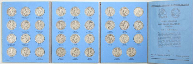 Appraisal: Walking Liberty Half Dollar Set - includes all keys AG