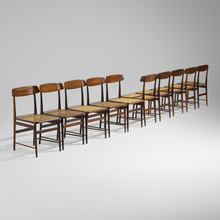 Appraisal: Sergio Rodrigues LUCIO COSTA CHAIRS SET OF TEN OcaBrazil jacaranda