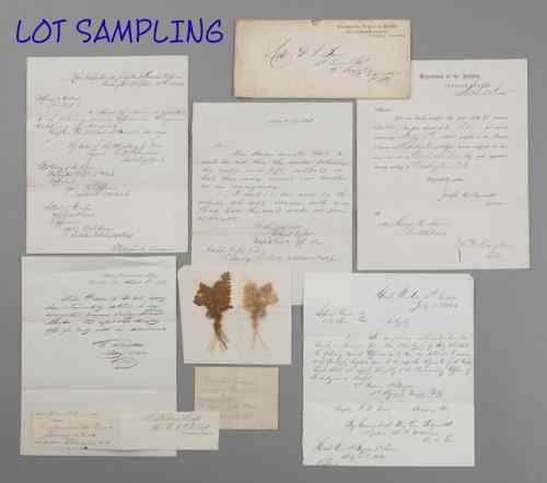 Appraisal: Collection of miscellaneous Civil War ephemera relating to Captain Farr