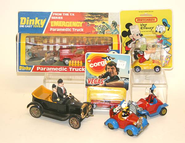 Appraisal: Comic and Television related Vehicles Lot includes a Packaged James