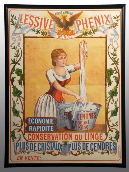 Appraisal: Lessive Phenix Soap Poster Description French Condition Excellent Size x