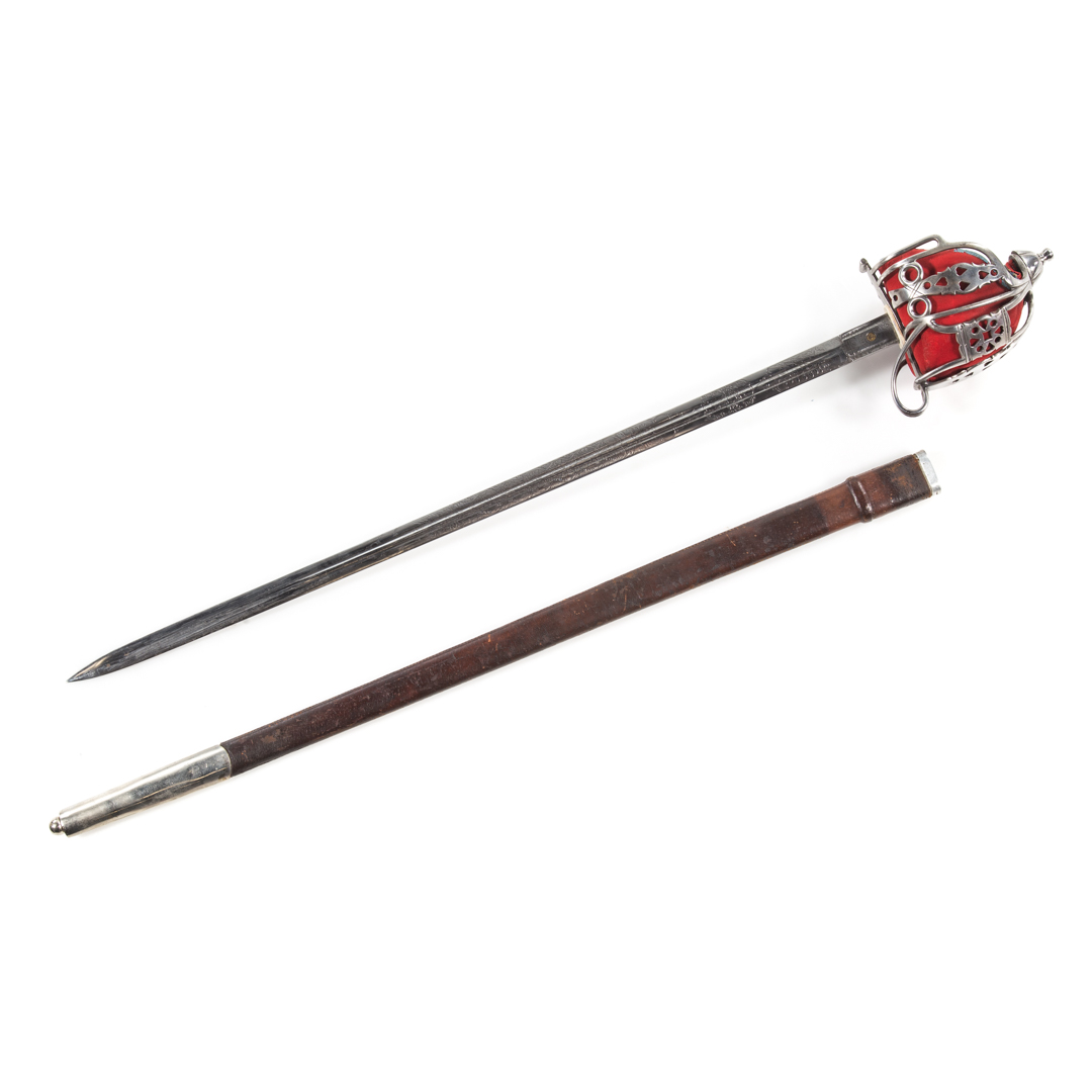 Appraisal: Repro of Highland regiment basket hilt sword high quality reproduction