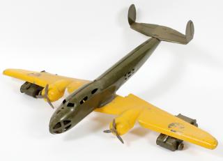 Appraisal: BUDDY-L PRESSED STEEL BOMBER PLANE WITH TANKS C H W