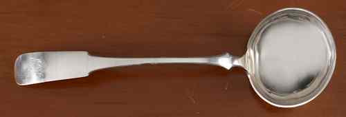 Appraisal: Reading Pennsylvania silver ladle mid th c bearing the touch