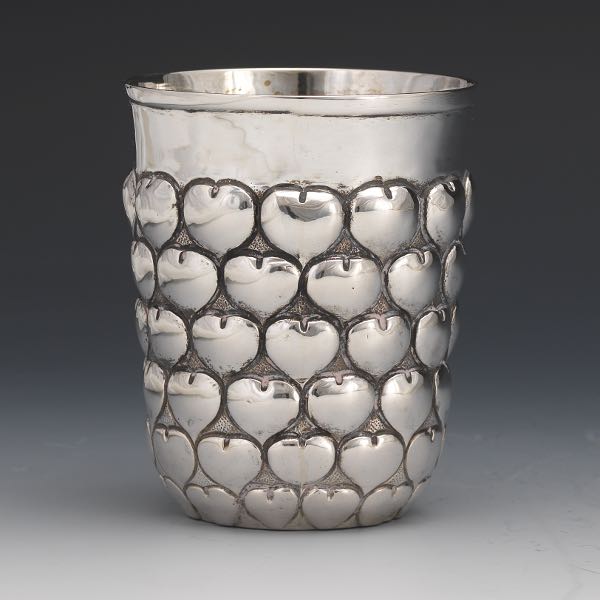 Appraisal: GERMAN SILVER CUP IN STYLE OF MEDIEVAL TH CENTURY BY