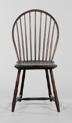 Appraisal: Windsor Faux Bamboo Side Chair American th century poplar and