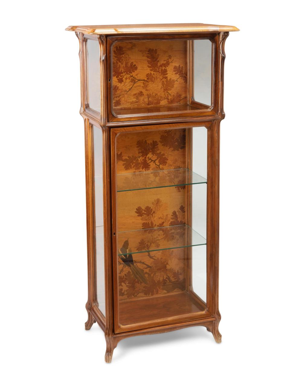 Appraisal: Emile Gall - French A vitrine cabinet circa - Nancy