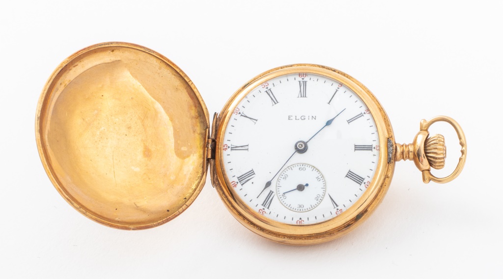 Appraisal: ANTIQUE ELGIN K HUNTER CASE POCKET WATCH Elgin pocket watch