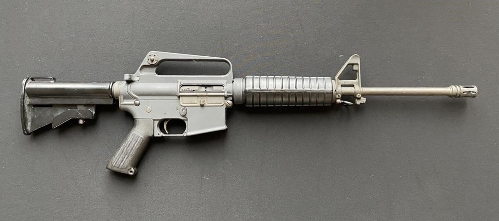 Appraisal: Converted full-auto Colt AR- SP- Collapsible stock Serial SP Some