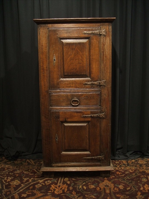 Appraisal: BAROQUE STYLE ASH PANELED CABINET Composed of early elements The