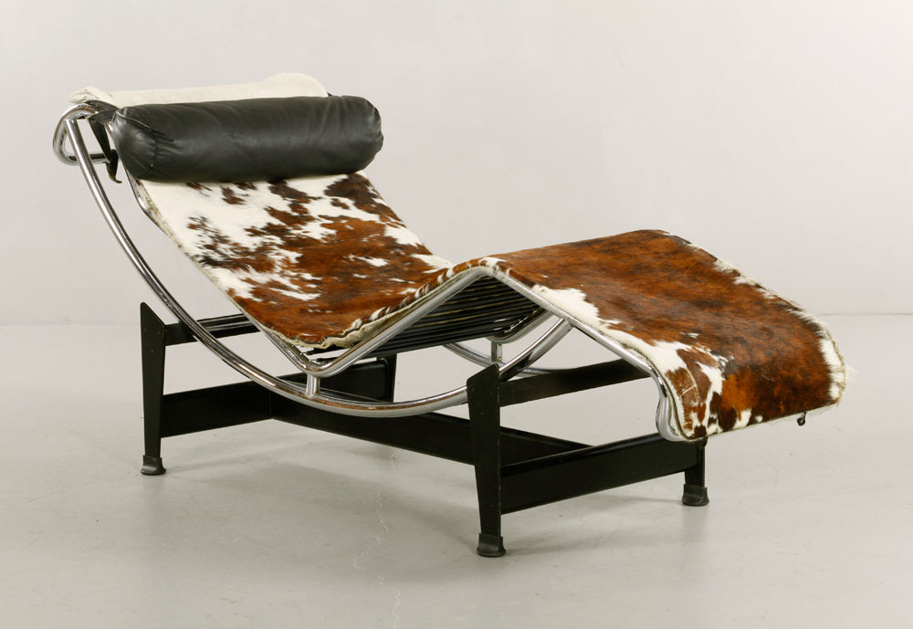 Appraisal: - Le Corbusier Model LC Chaise Lounge Le Corbusier model