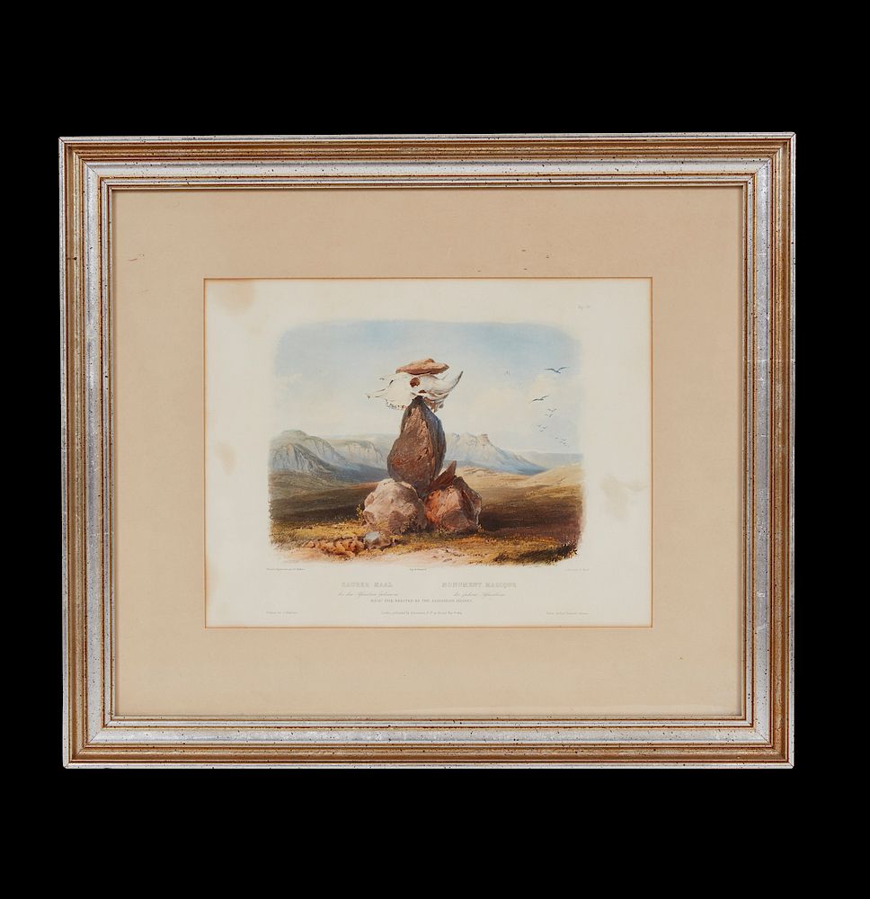 Appraisal: Zauber Maul Monument Magique Lithograph Framed color lithograph Zauber Maal