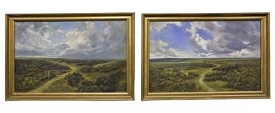 Appraisal: John SyerMoorland Scenesa pairsignedoil on canvas cm x cm x