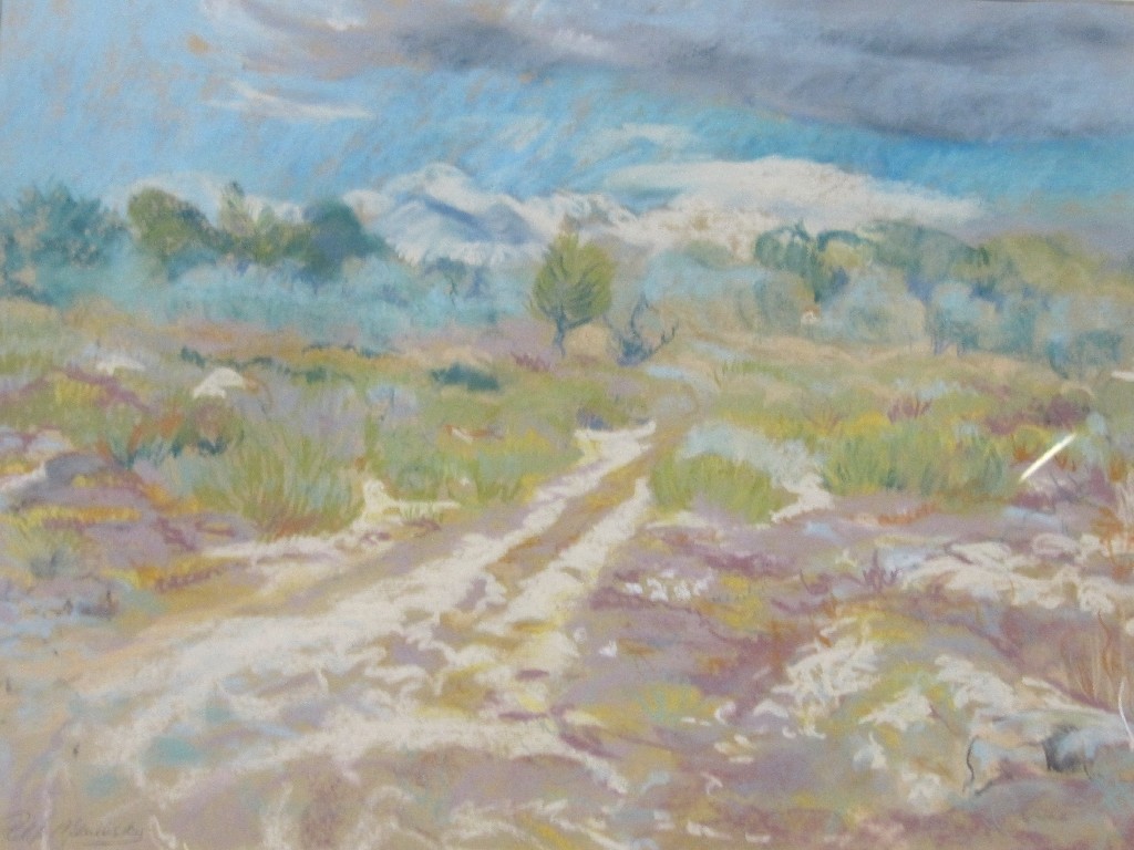 Appraisal: PHILIP MENINSKY Pastel landscape signed