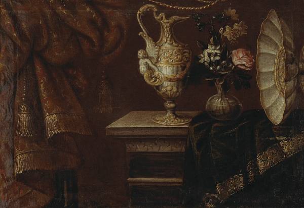 Appraisal: Follower of Antonio Gianlisi Italian - A still life with