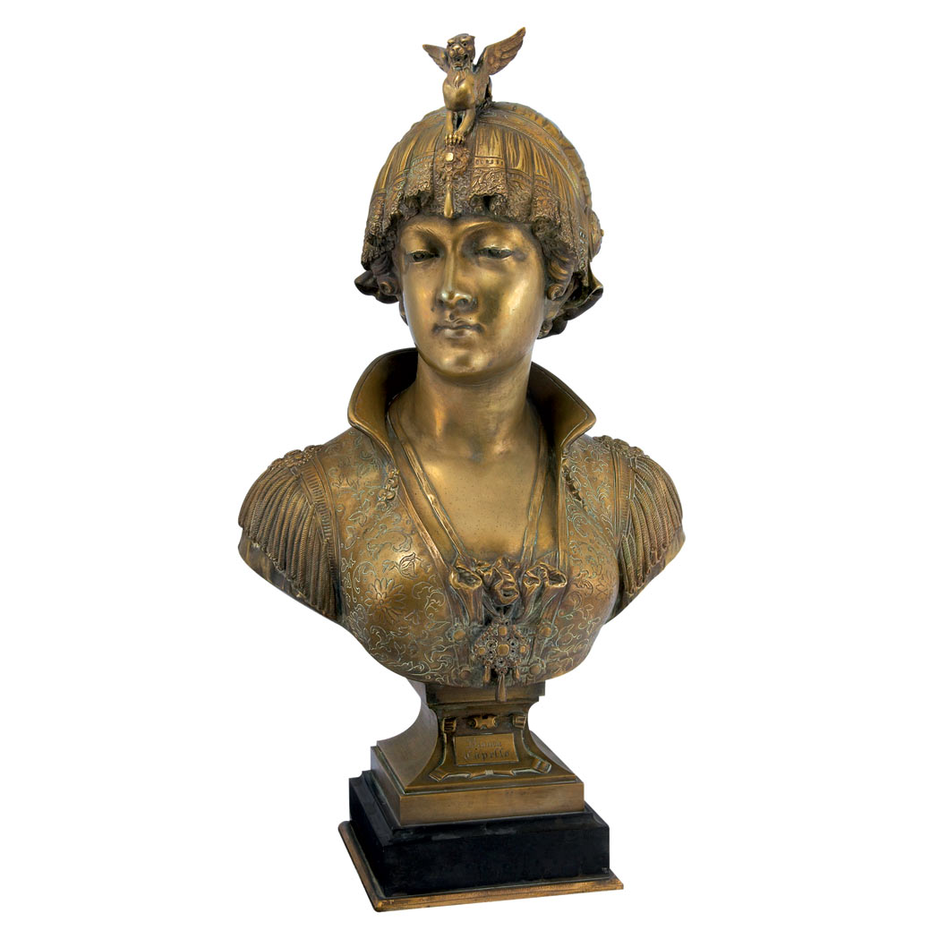 Appraisal: Gilt-Bronze Bust of Bianca Capello After a model by Cesar