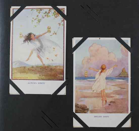 Appraisal: Margaret W Tarrant An album of postcards of fairies and