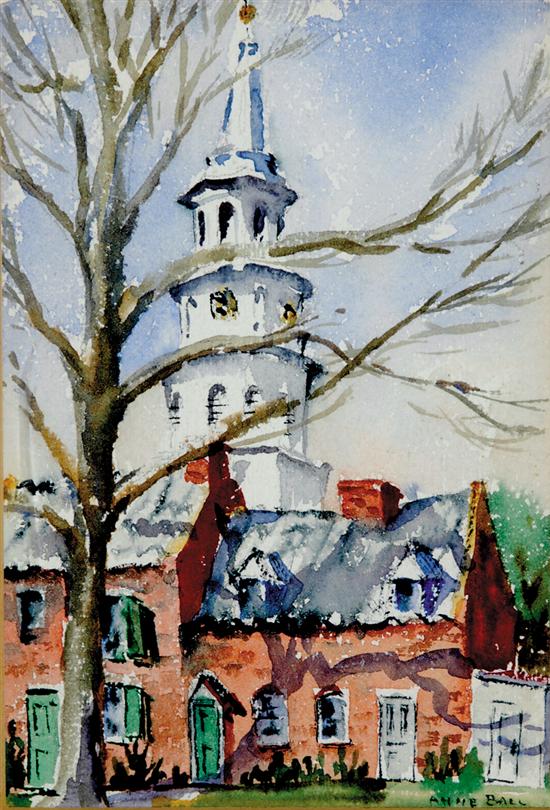 Appraisal: Anne Ball South Carolina mid th century ST MICHAEL'S SPIRE