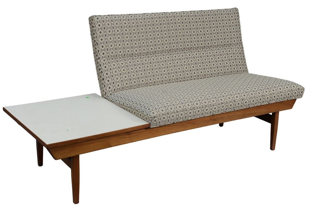 Appraisal: Thayer Coggin Settee with side table height inches width inches