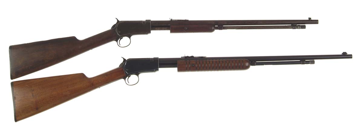 Appraisal: LOT OF TWO WINCHESTER PUMP ACTION RIFLES Cal Model SN