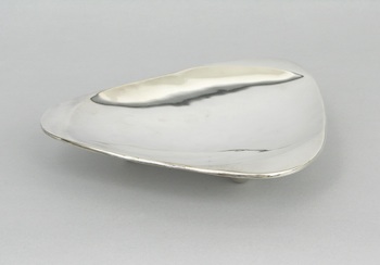 Appraisal: A Modern Design Sterling Silver Dish Mexico th Century Triangular