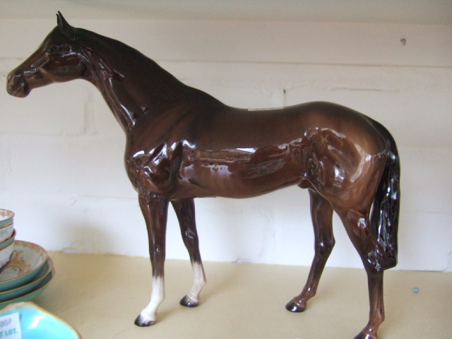 Appraisal: A Beswick stallion brown gloss cm high