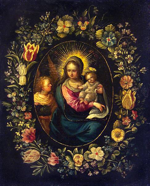 Appraisal: Manner of Daniel Seghers The Virgin and Child with the