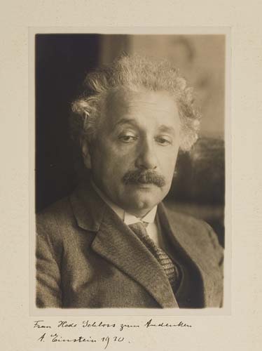 Appraisal: EINSTEIN ALBERT Photograph Signed and Inscribed to Hede Schloss bust