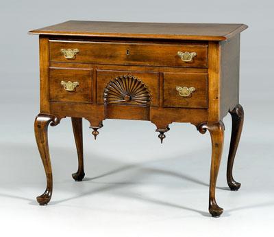 Appraisal: Queen Anne style dressing table birch cherry and other mixed