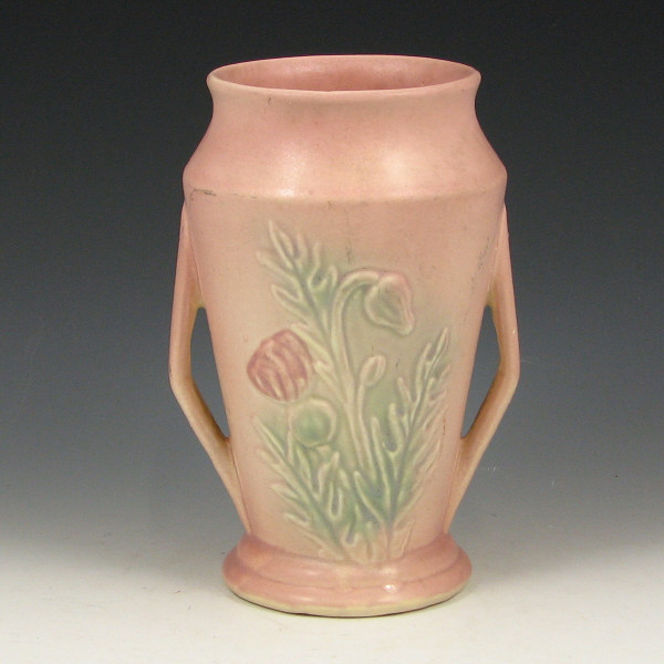 Appraisal: Hull Thistle - Vase - Mint Thistle vase in pink