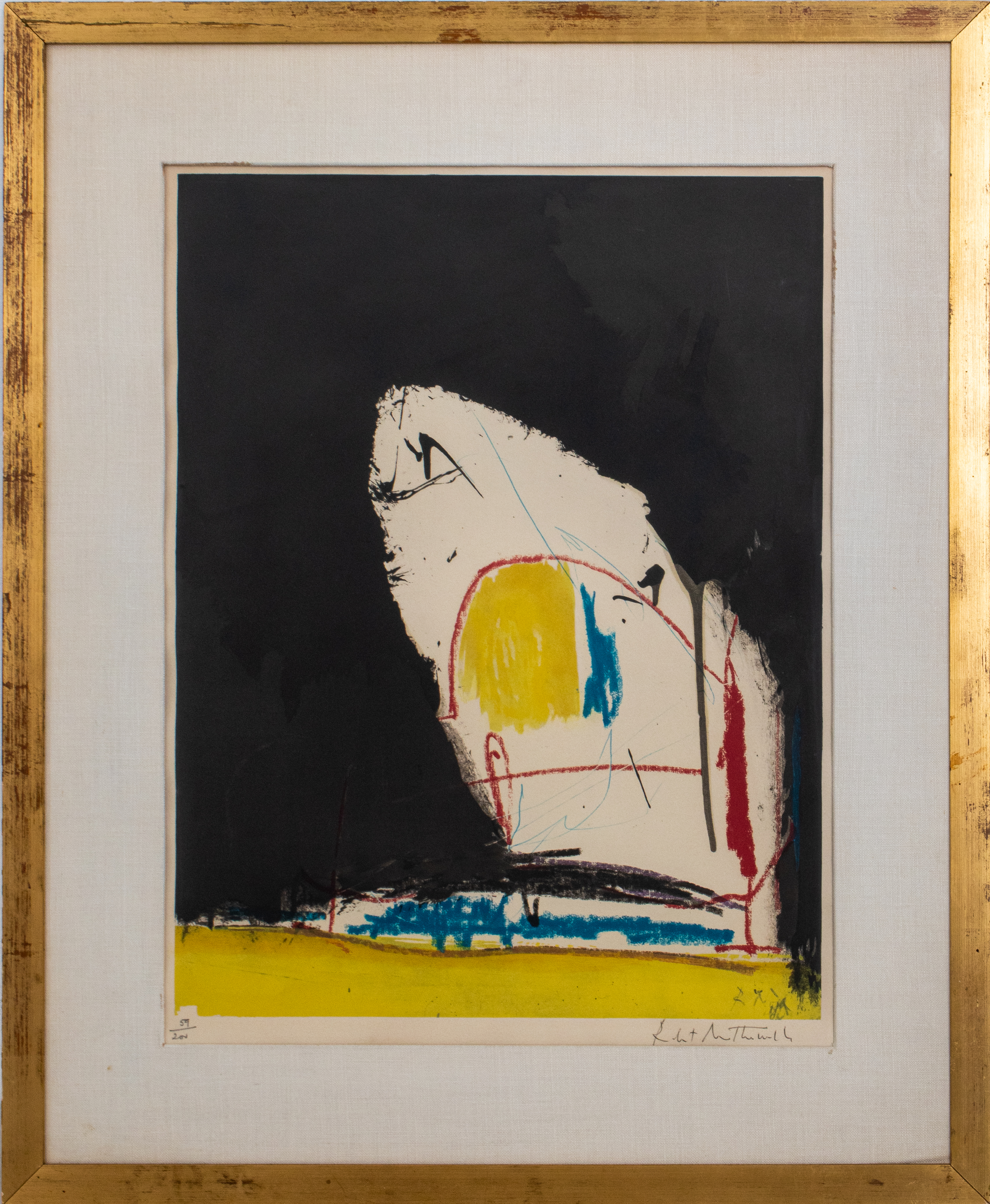 Appraisal: ROBERT MOTHERWELL CAPRICCIO SCREENPRINT Robert Motherwell American - Capriccio screenprint