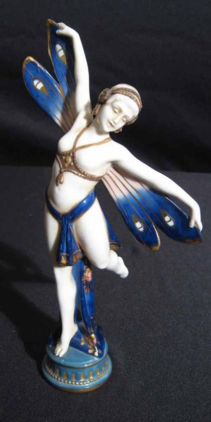 Appraisal: Art Deco porcelain figure of a sprite H in PROVENANCE