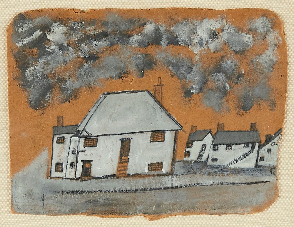 Appraisal: Alfred Wallis The White House Painting on Board Alfred Wallis