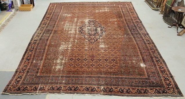 Appraisal: - Palace size Bidjar oriental carpet with a red field