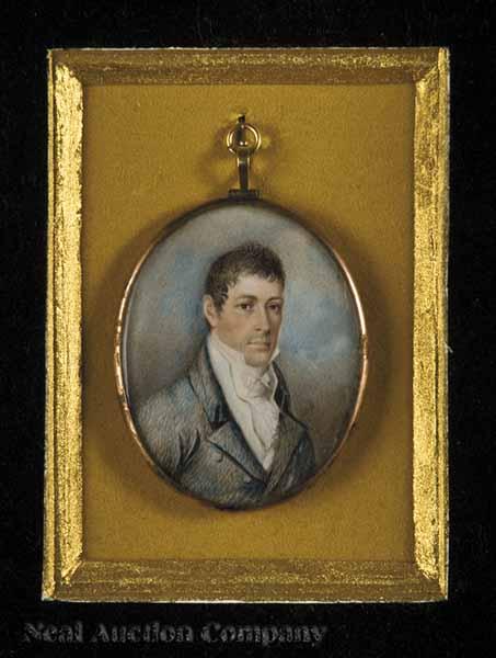 Appraisal: Benjamin Trott American - a portrait miniature of Jacob Cummings