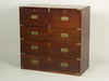 Appraisal: CAMPAIGN CHEST - Fine two section English made th C