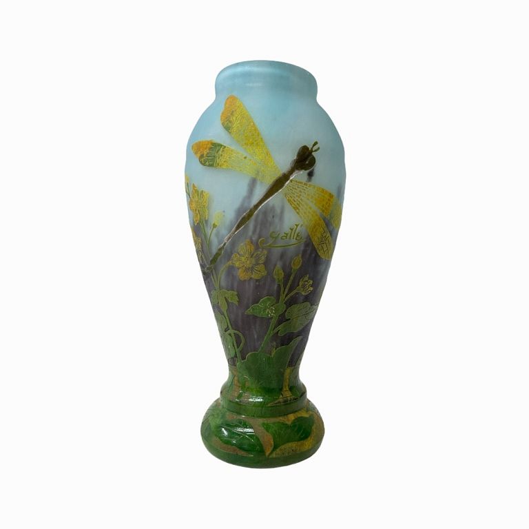 Appraisal: After Emile Galle French Art Nouveau Vase Signed vase firefly