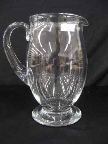 Appraisal: Baccarat Crystal Pitcher low pedestal base signed '' excellent